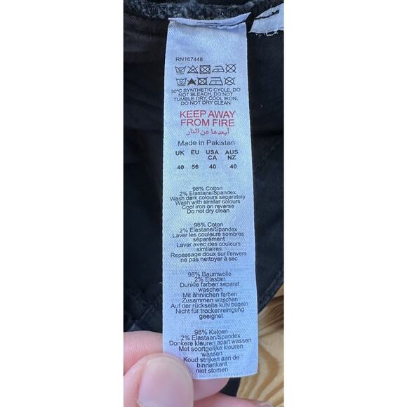 NWT Boohoo Man Tall Super Skinny Stretch Jeans Size 40x34 Men’s Black - Picture 5 of 10